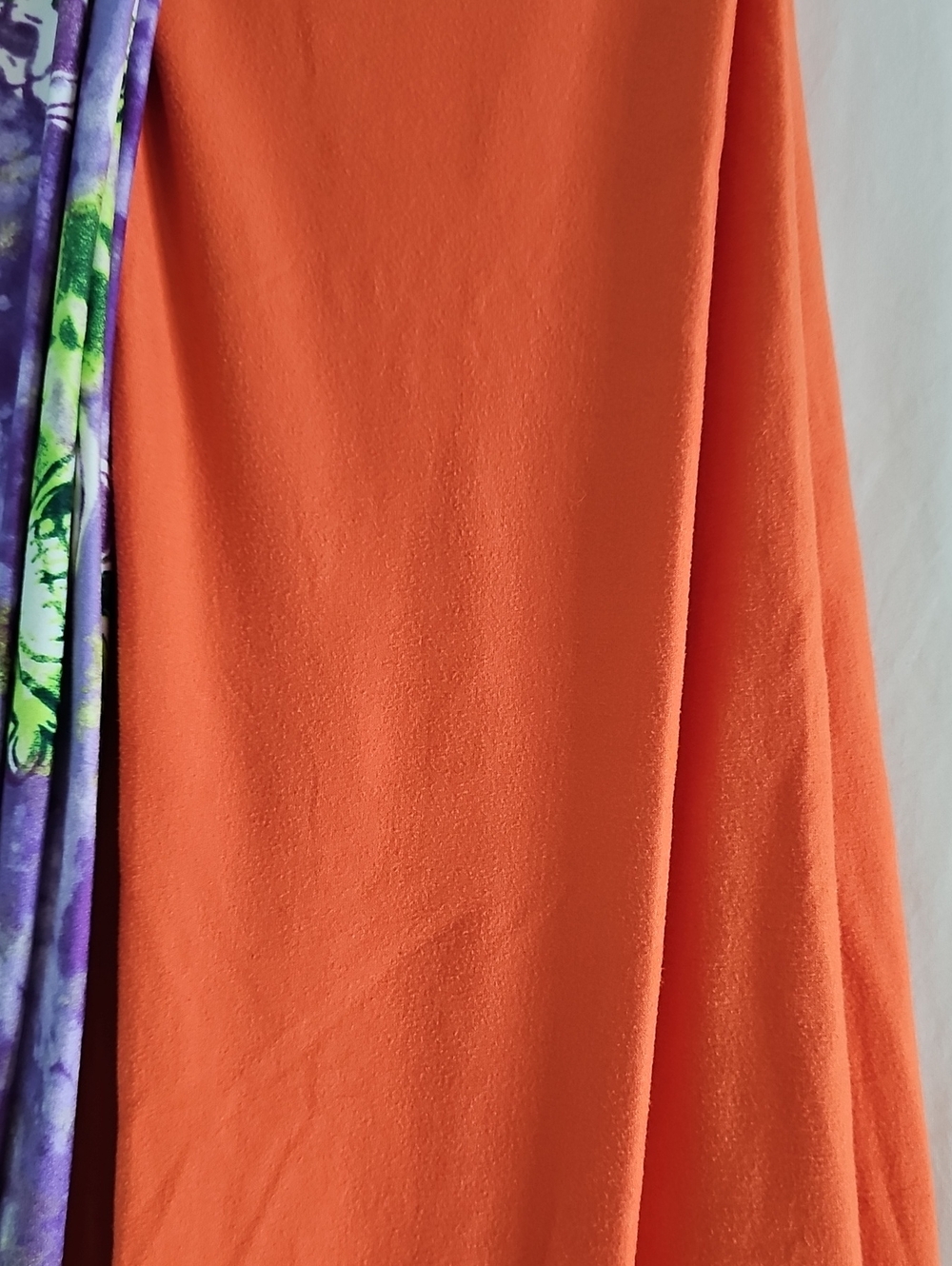 Lularor Purple & Lime Skull Tie-Dye /Solid Orange - Picture 3 of 6